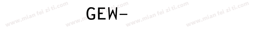 汉仪润圆 GEW字体转换
